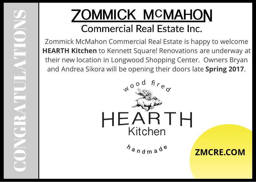 Zommick McMahon finds a great space for award winning Chef in Kennett Square