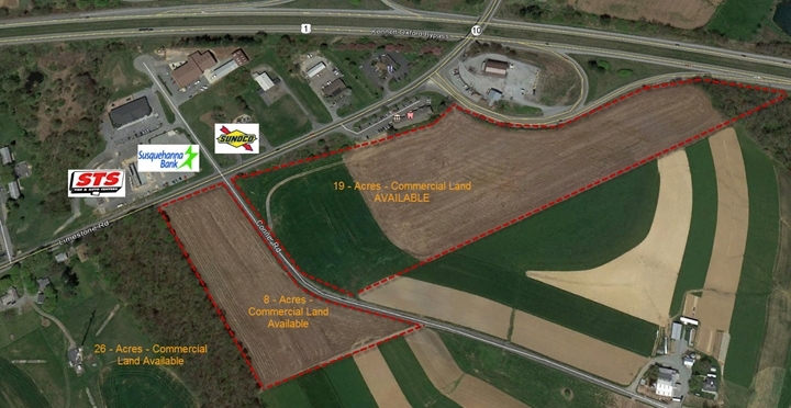 +/- 19 Acres Commercial Land – Limestone & Connor Road, Oxford, Pa